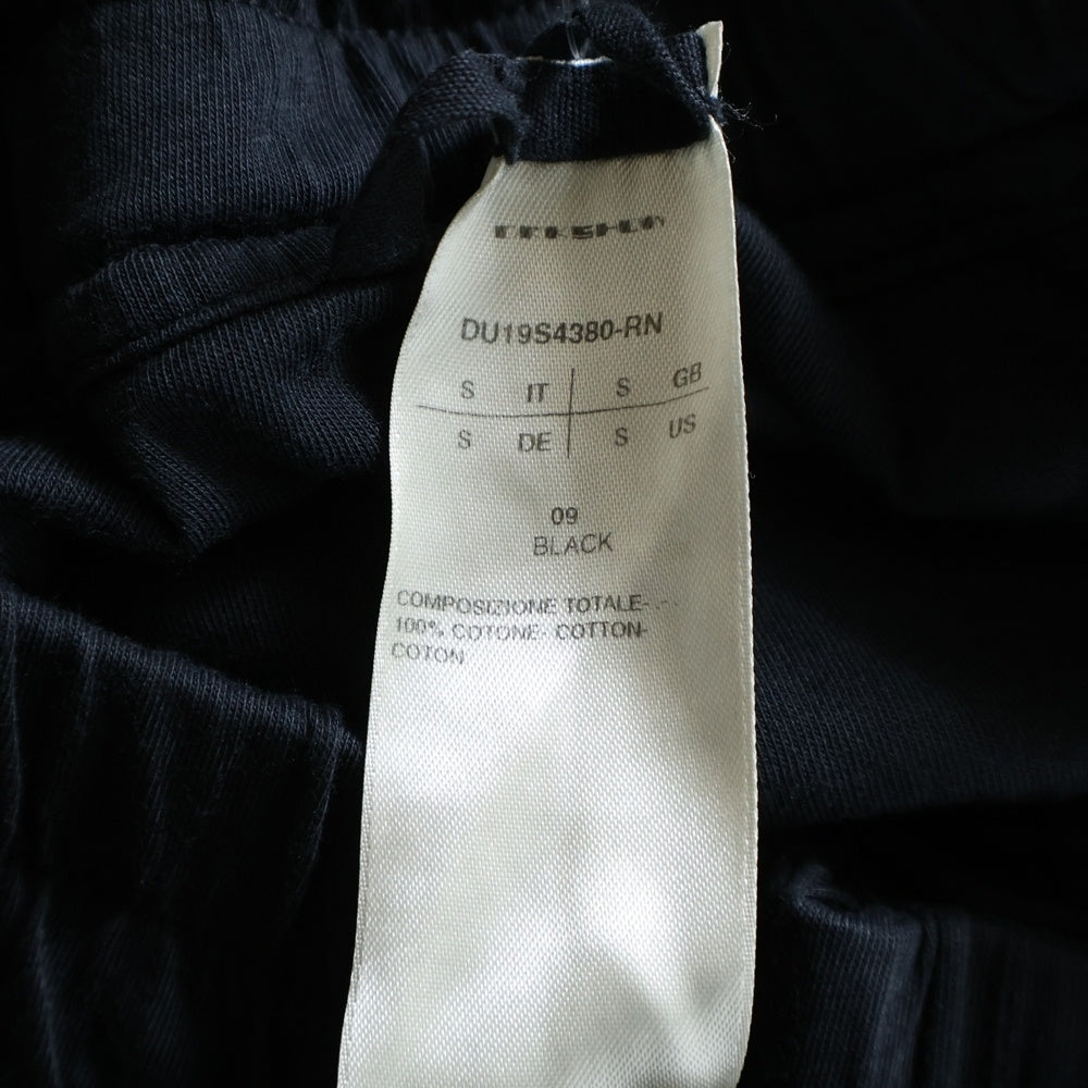Rick Owens DRKSHDW(リックオウエンス ダークシャドウ) ドローストリング サルエルハーフパンツ ショーツ ブラック DU19S4380-RN