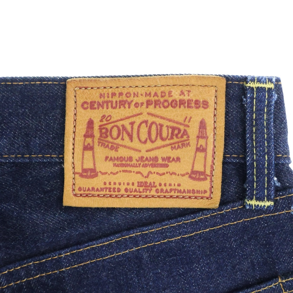 BONCOURA(ボンクラ) ボタンフライ XX ストレートデニムパンツ インディゴ