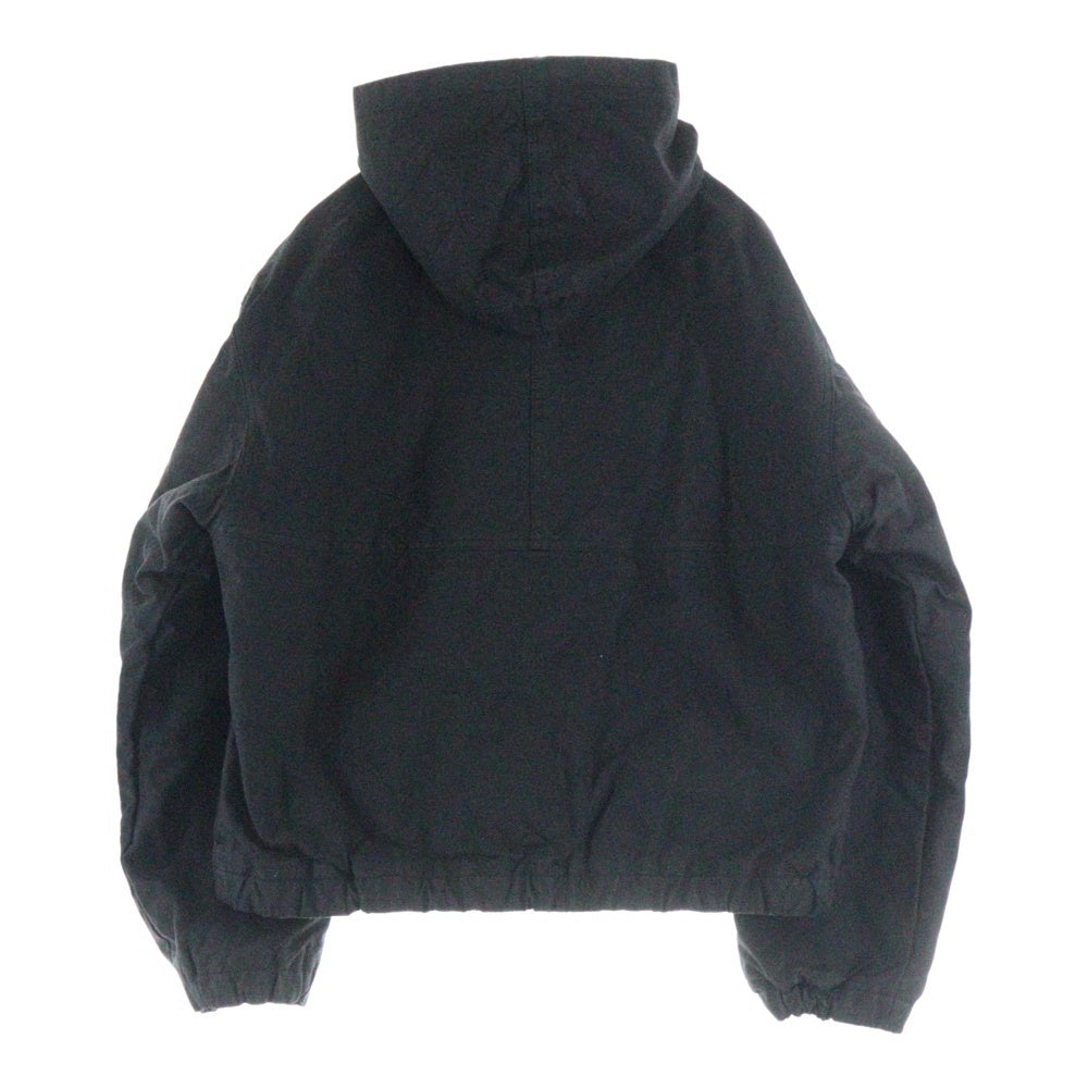 STUSSY(ステューシー) 25AW WAXED COTTON WORK JACKET ワックスド コットン フード ワークジャケット ブラック