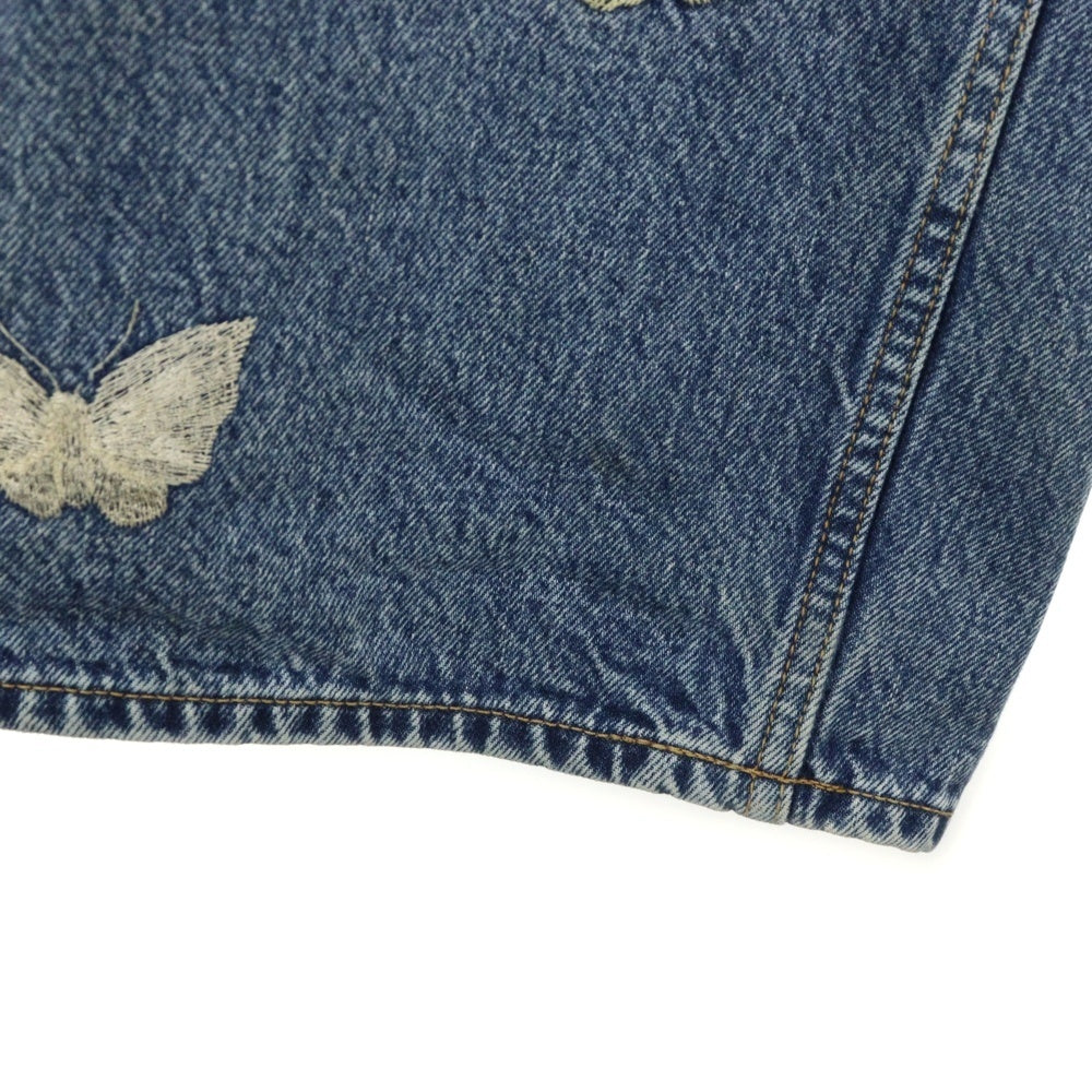 OUR LEGACY(アワーレガシー) 25SS VAST CUT バタフライ 刺繍 デニムパンツ インディゴ