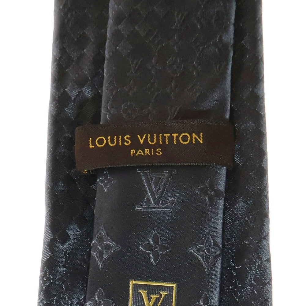 LOUIS VUITTON(ルイヴィトン) モノグラム シルク ネクタイ ブラック