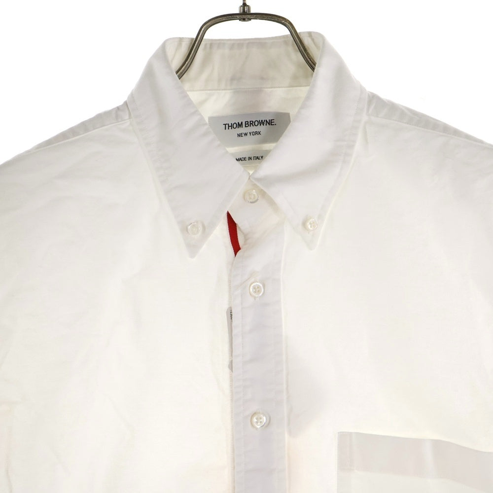 THOM BROWNE(トムブラウン) フロントポケット 長袖シャツ ホワイト