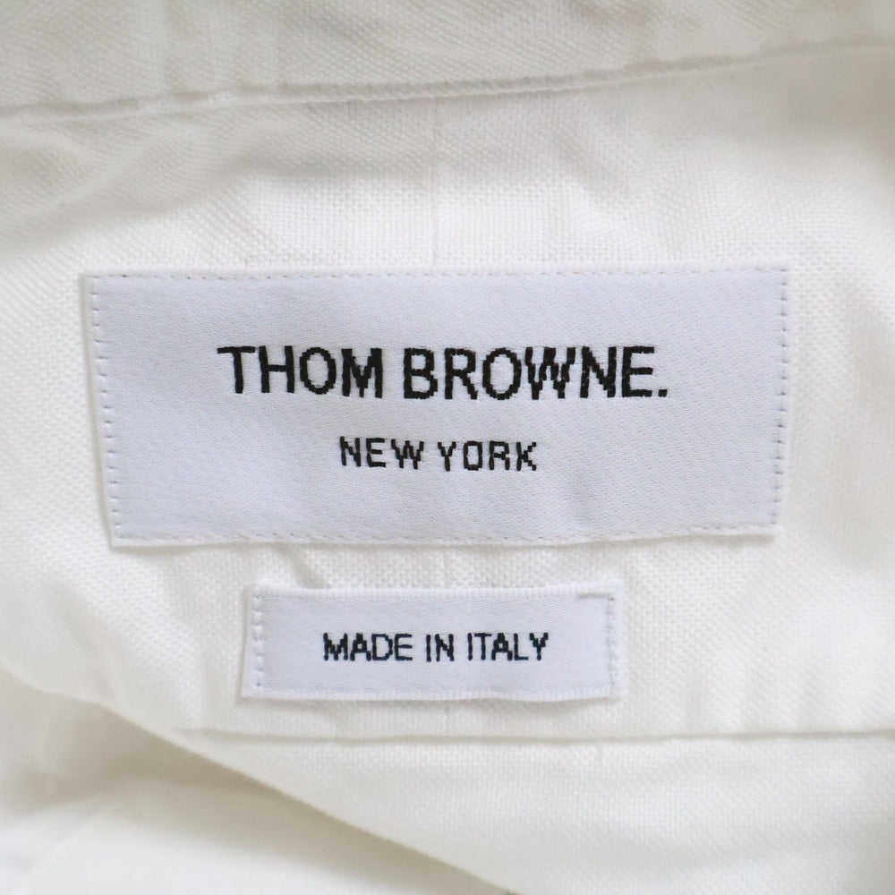 THOM BROWNE(トムブラウン) フロントポケット 長袖シャツ ホワイト