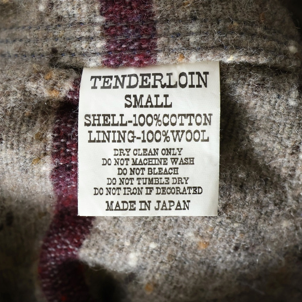 TENDERLOIN(テンダーロイン) ジップアップ ブランケット付き ワークジャケット パープル