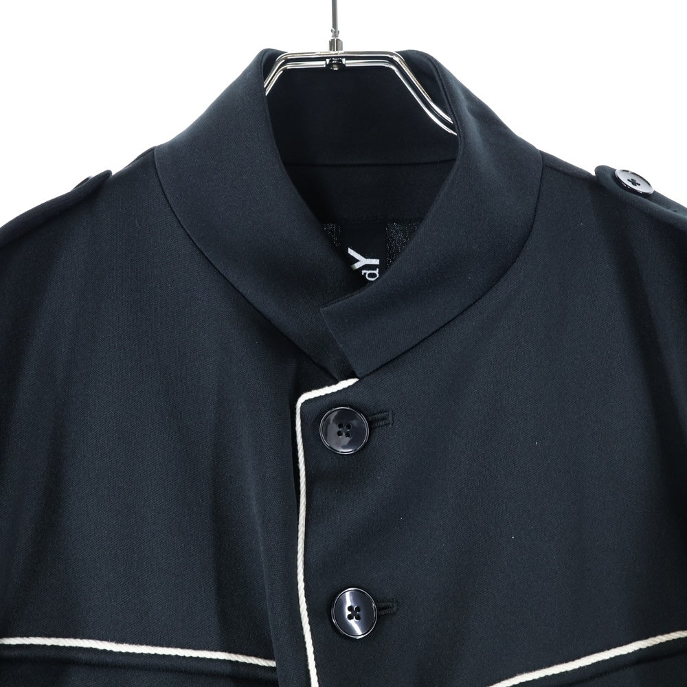 Ground Y(グラウンドワイ) SMOOTH PIPING SHORT JACKET スムースピピング ショートジャケット ブラック GP-J29-900