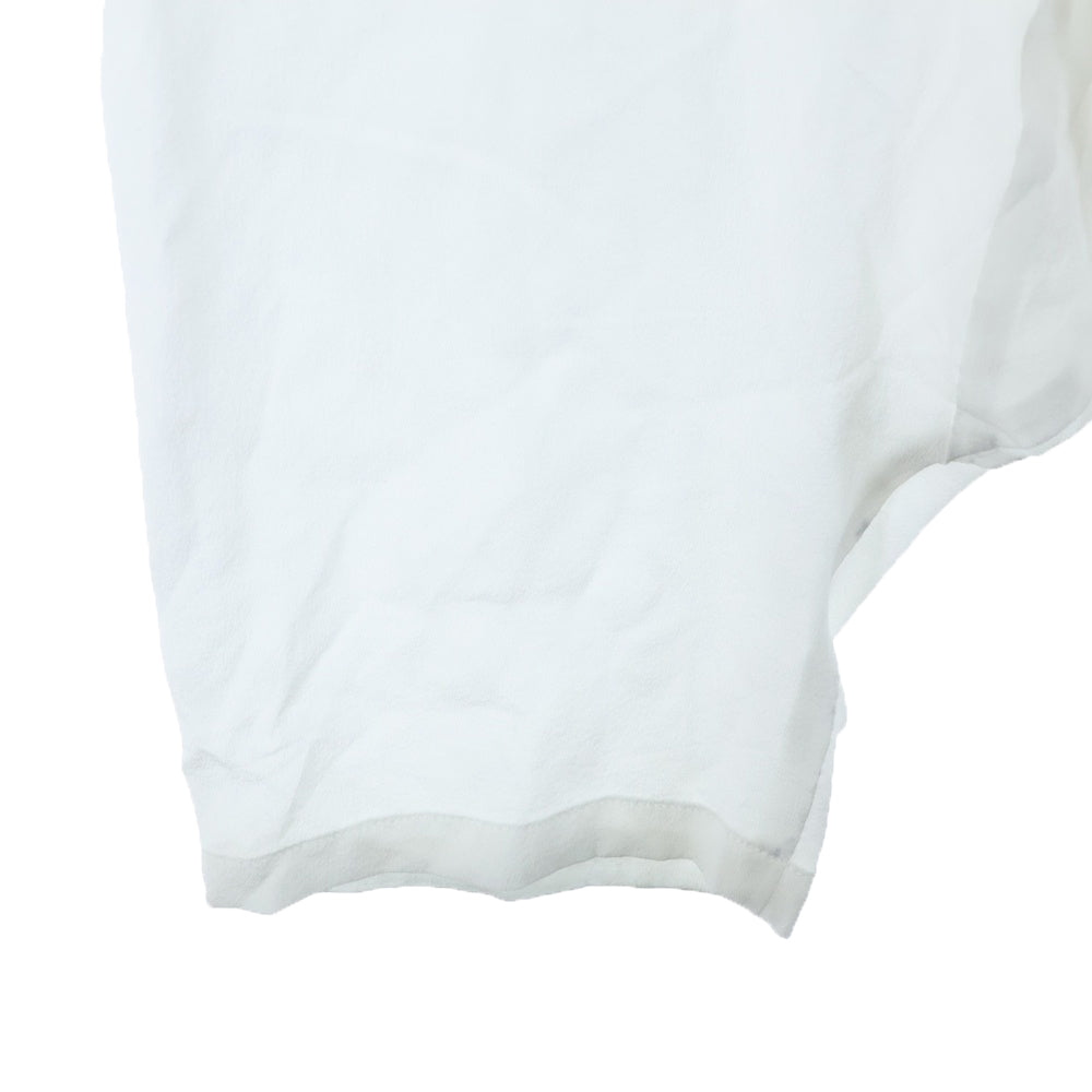 Yohji Yamamoto POUR HOMME(ヨウジヤマモト プールオム) 12M SILK DESIN SARROUEL PANTS シルクサルエル スラックスパンツ ホワイト HP-P39-537