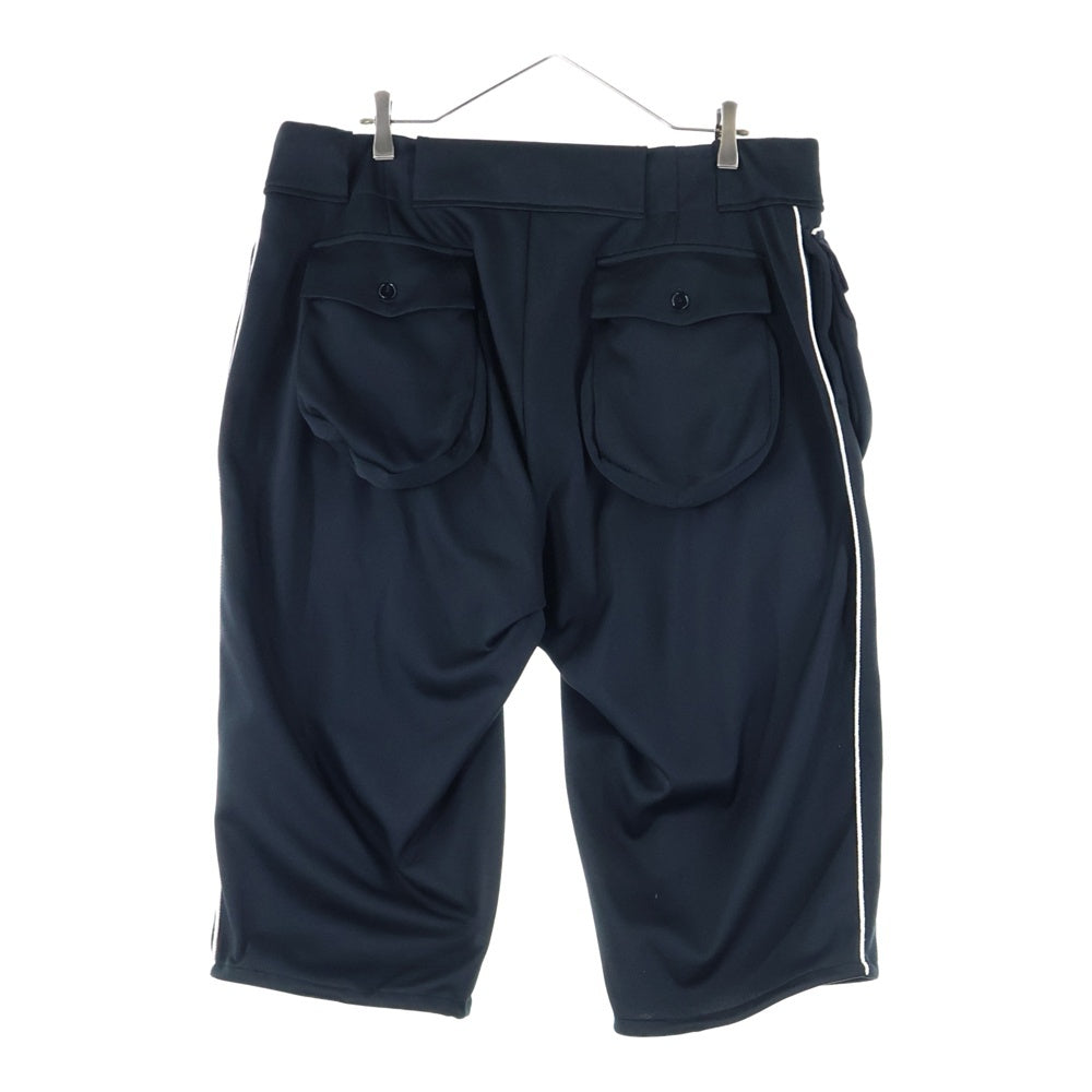 Ground Y(グラウンドワイ) POLYESTER SMOOTH SHORT PANTS ポケットデザイン ハーフパンツ ショートパンツ ブラック GP-P16-900