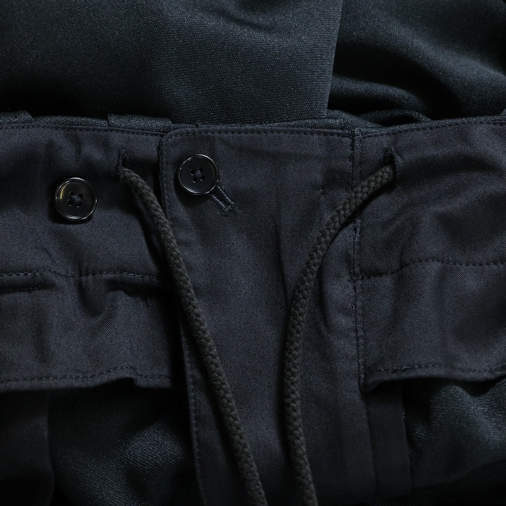 Ground Y(グラウンドワイ) POLYESTER SMOOTH SHORT PANTS ポケットデザイン ハーフパンツ ショートパンツ ブラック GP-P16-900