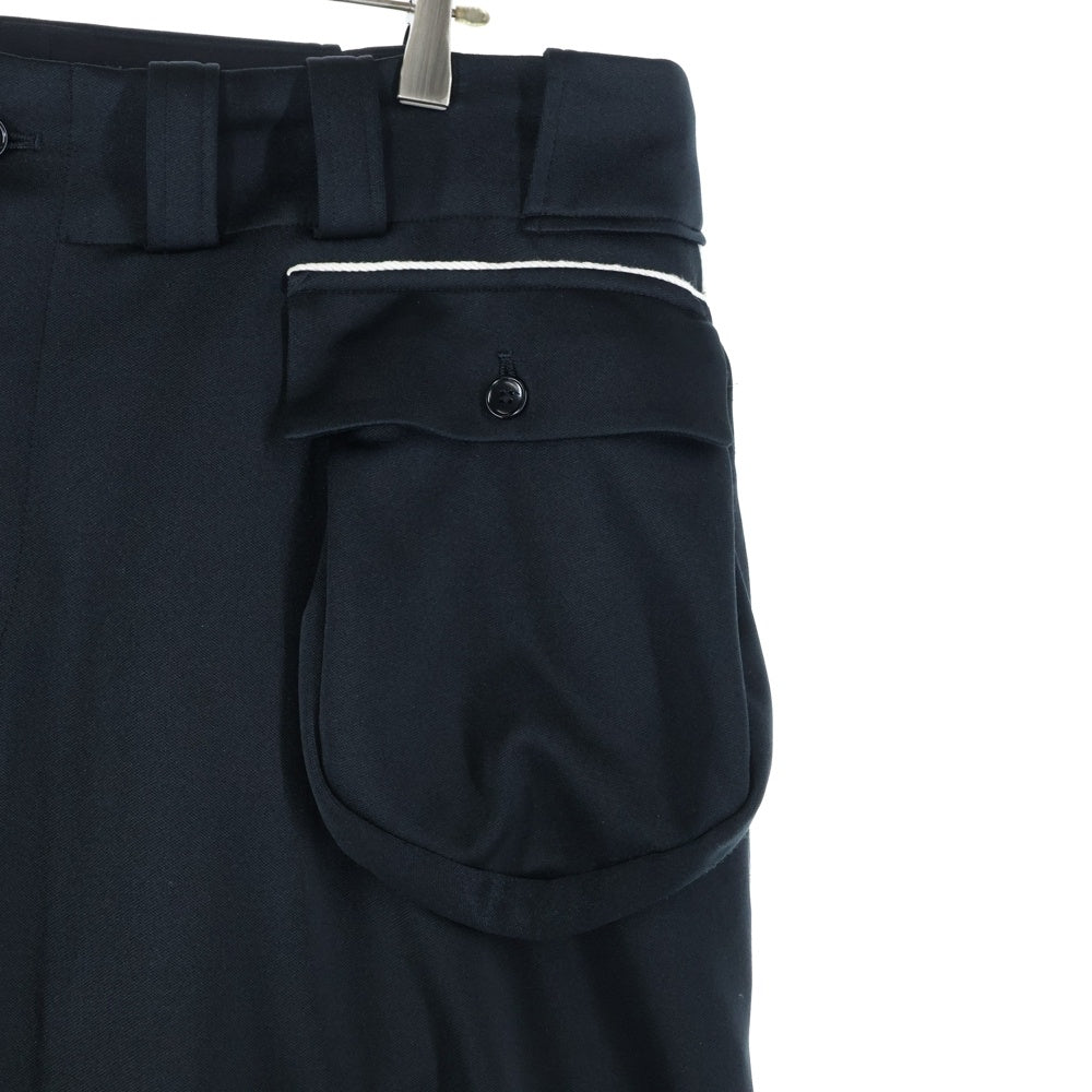 Ground Y(グラウンドワイ) POLYESTER SMOOTH SHORT PANTS ポケットデザイン ハーフパンツ ショートパンツ ブラック GP-P16-900