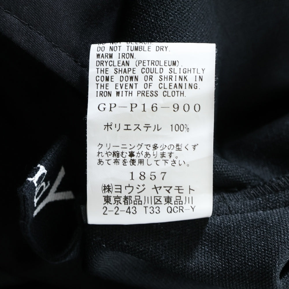 Ground Y(グラウンドワイ) POLYESTER SMOOTH SHORT PANTS ポケットデザイン ハーフパンツ ショートパンツ ブラック GP-P16-900