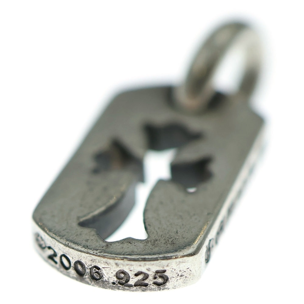 CHROME HEARTS(クロムハーツ) DT TNY CO CRS タイニーカットアウトクロスドッグタグ チャーム ペンダントトップ シルバー BCA252