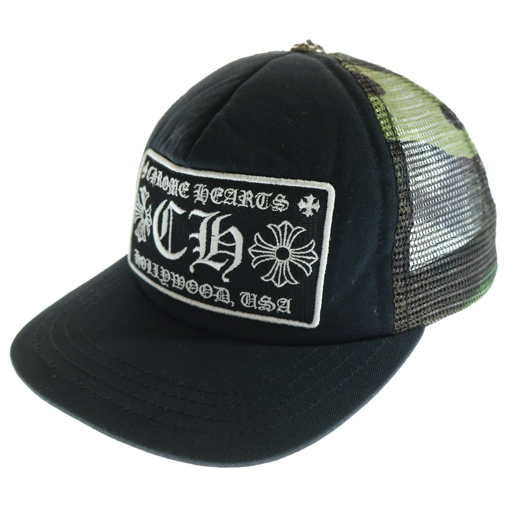 CHROME HEARTS(クロムハーツ) TRUCKER CAP トラッカーキャップ クロスボール付メッシュキャップ カモフラ柄 帽子 迷彩 カーキ