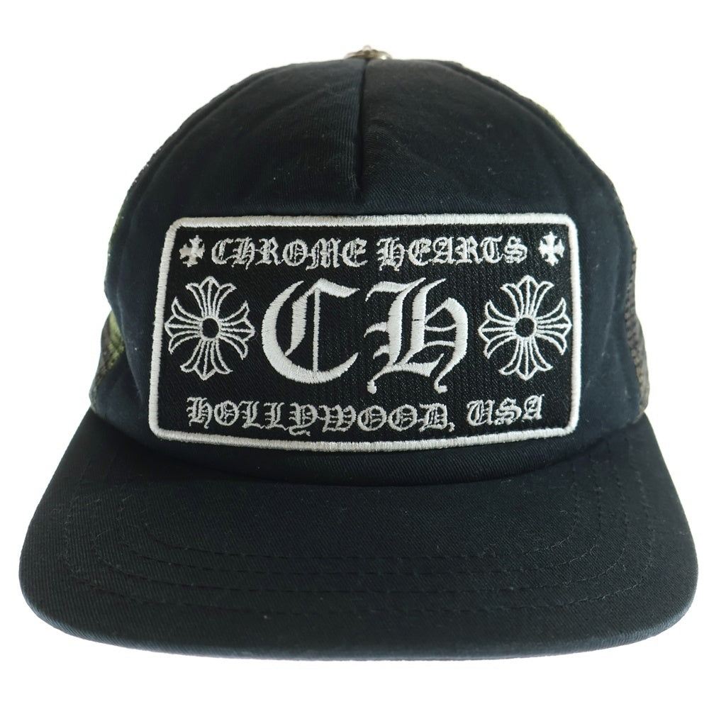 CHROME HEARTS(クロムハーツ) TRUCKER CAP トラッカーキャップ クロスボール付メッシュキャップ カモフラ柄 帽子 迷彩 カーキ