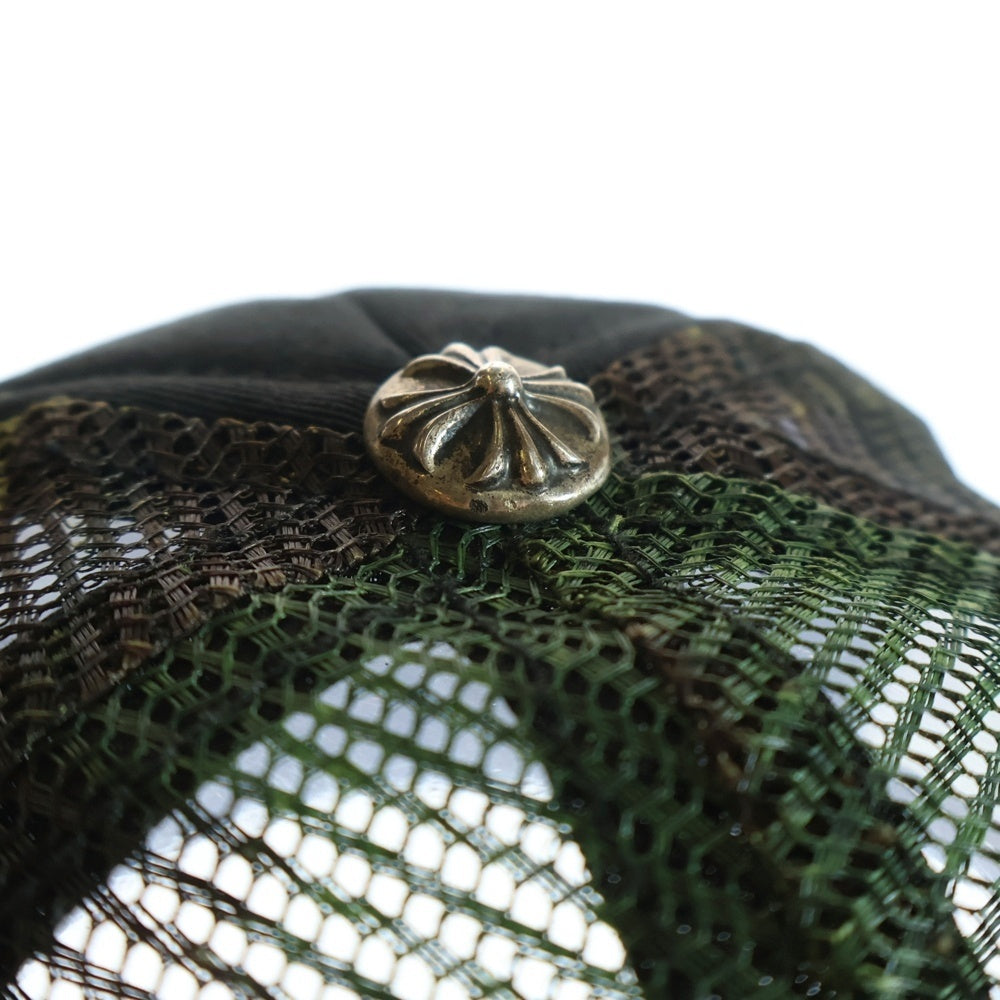 CHROME HEARTS(クロムハーツ) TRUCKER CAP トラッカーキャップ クロスボール付メッシュキャップ カモフラ柄 帽子 迷彩 カーキ