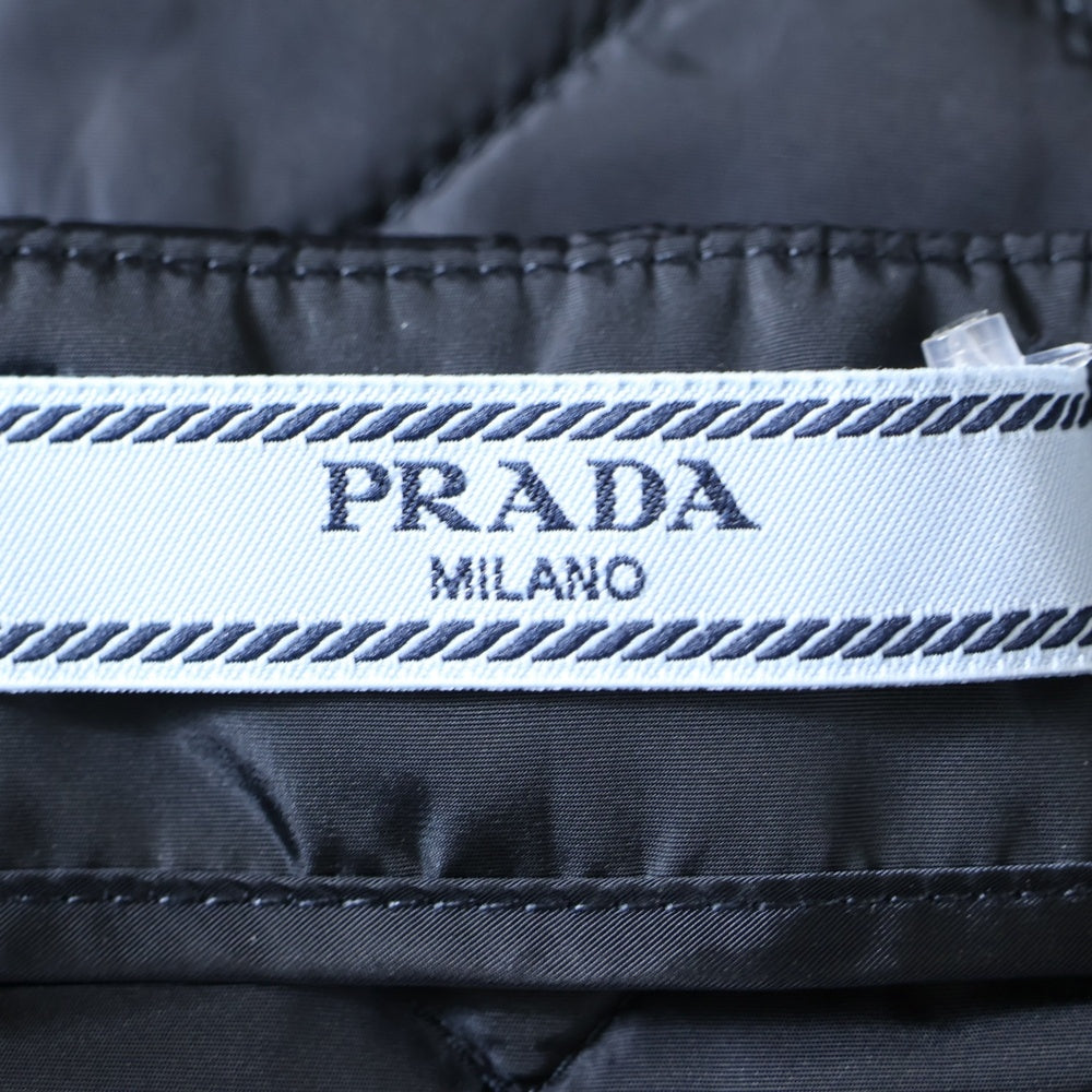 PRADA(プラダ) Re-Nylon Skirt リナイロン トライアングルロゴ キルティング スカート レディース ネイビー 21Y933 S000 1WQ9