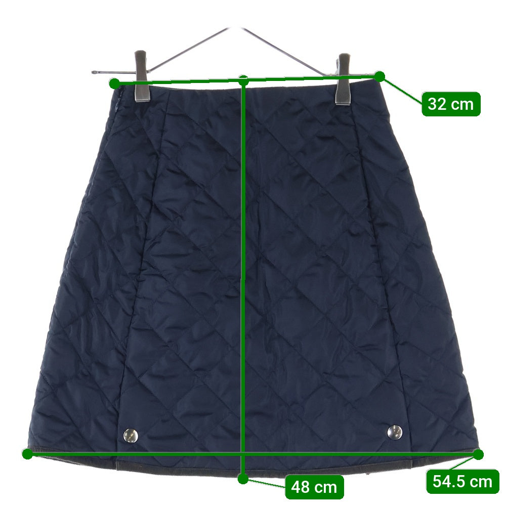 PRADA(プラダ) Re-Nylon Skirt リナイロン トライアングルロゴ キルティング スカート レディース ネイビー 21Y933 S000 1WQ9