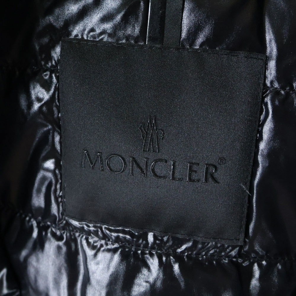 MONCLER(モンクレール) MAYON GIUBBOTTO マヨンジュボット ラバーロゴジップアップナイロンダウンジャケット H20911A00117 539DK ブラック