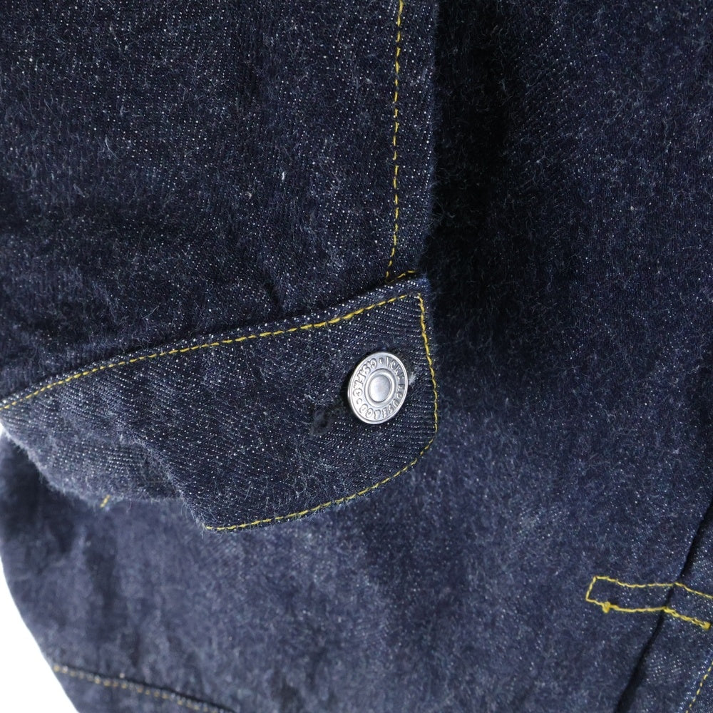 NO BRAND(ノーブランド) ONEPIECE OF ROCK DAPPERS 別注 S406XXX Tバック デニムジャケット インディゴ