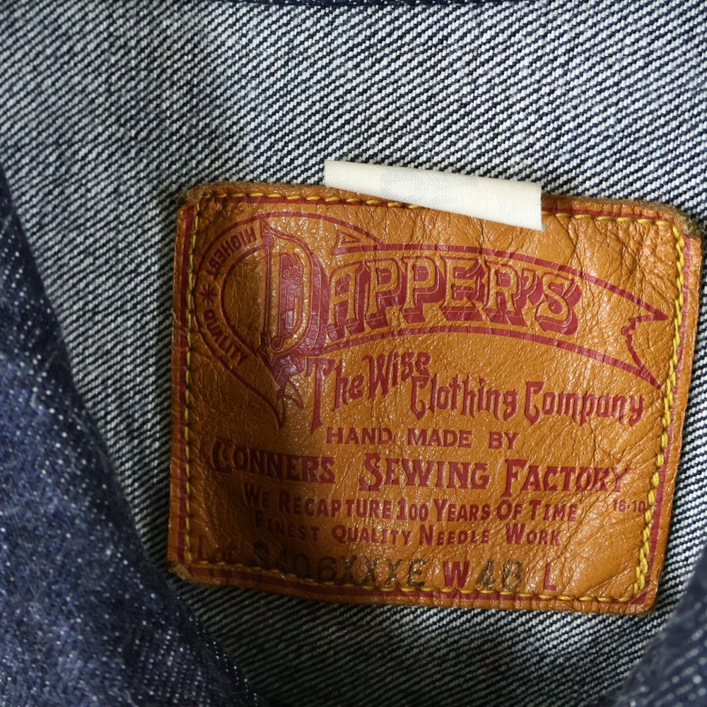 NO BRAND(ノーブランド) ONEPIECE OF ROCK DAPPERS 別注 S406XXX Tバック デニムジャケット インディゴ