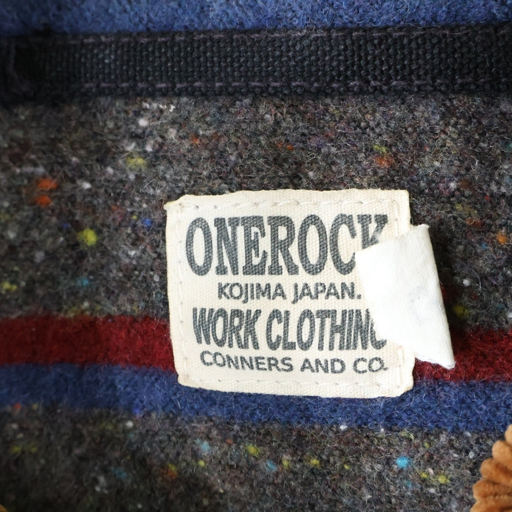 NO BRAND(ノーブランド) ONEPIECE OF ROCK ジップアップ ブランケット デッキジャケット ブラック