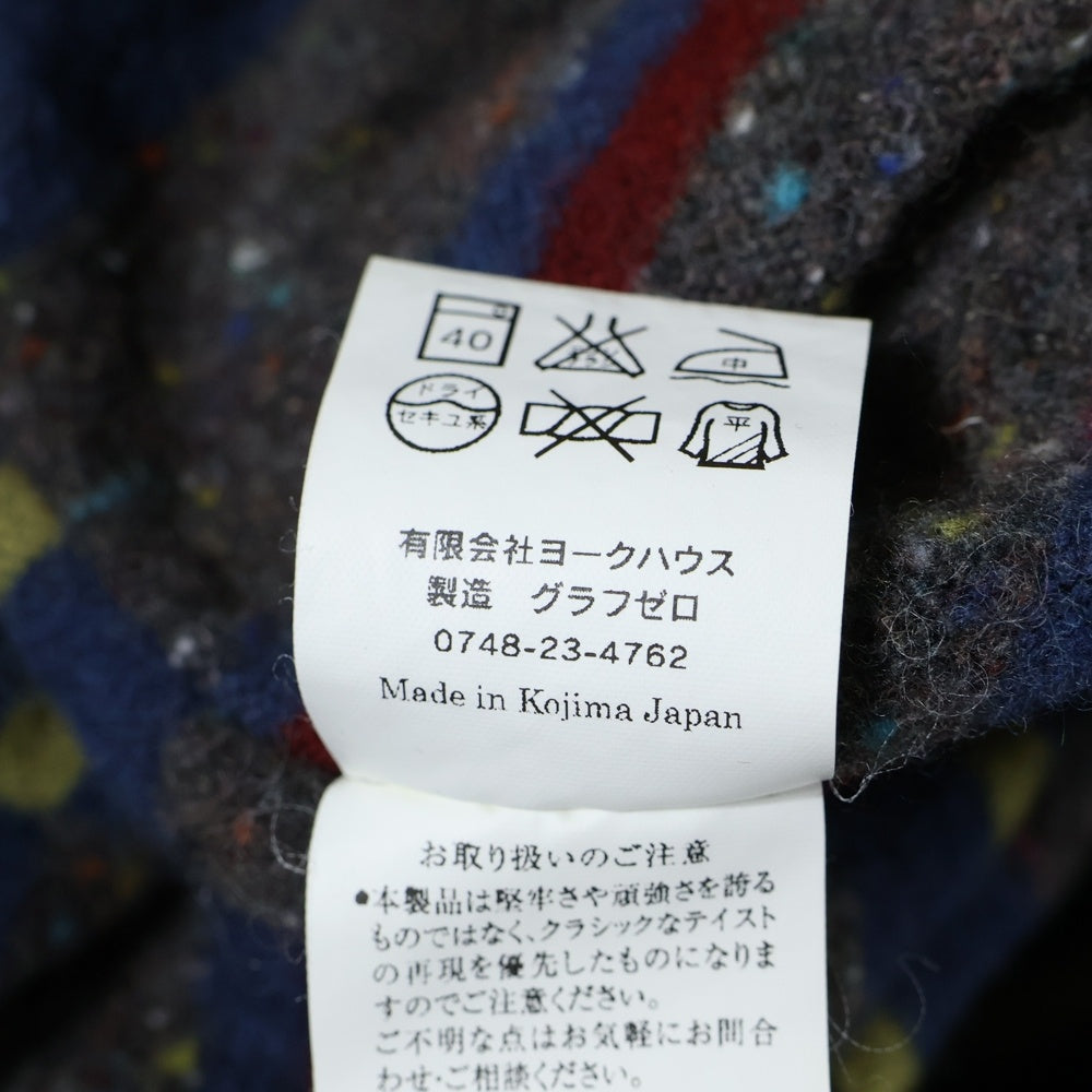 NO BRAND(ノーブランド) ONEPIECE OF ROCK ジップアップ ブランケット デッキジャケット ブラック