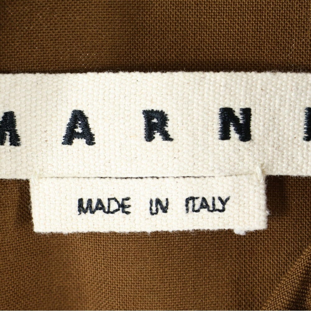 MARNI(マルニ) 21SS トロピカル ウール 長袖シャツ ブラウン