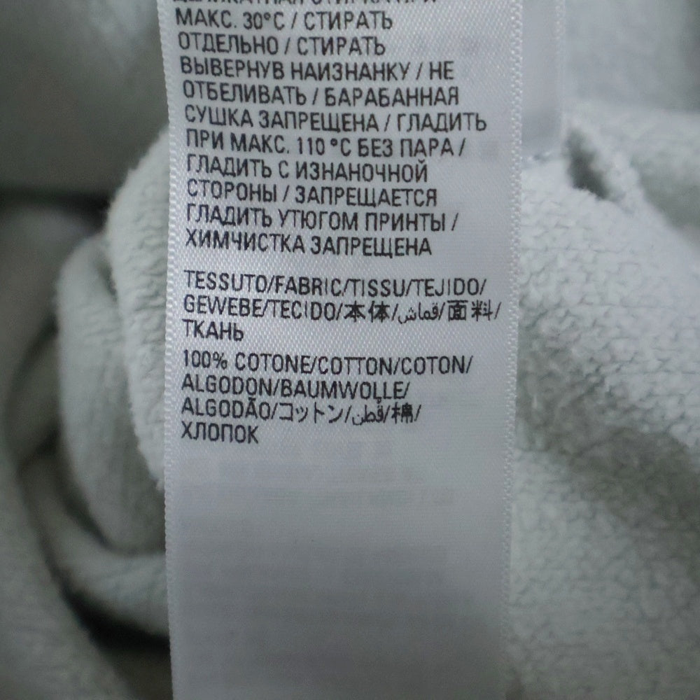 BALENCIAGA(バレンシアガ) 22SS Metal Hoodie Oversized メタルロゴプリントフーディ オーバーサイズプルオーバーパーカー グレー