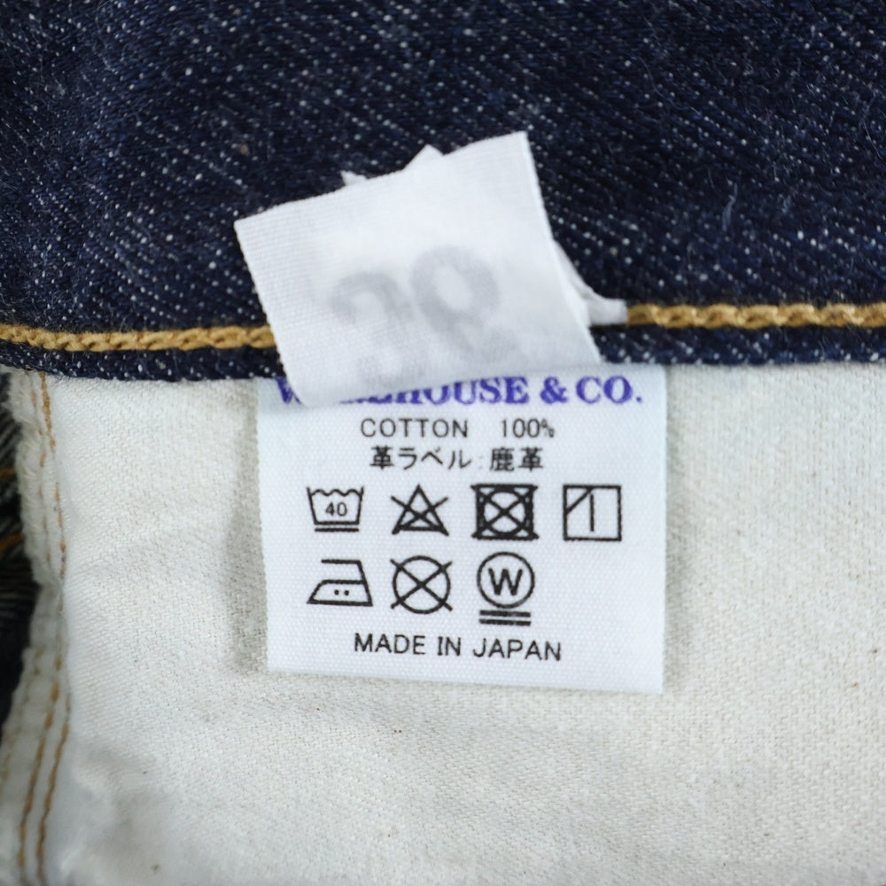 NO BRAND(ノーブランド) WEST RIDE WAREHOUSE 別注 W1948XX ボタンフライ ストレートデニムパンツ ジーンズ インディゴ