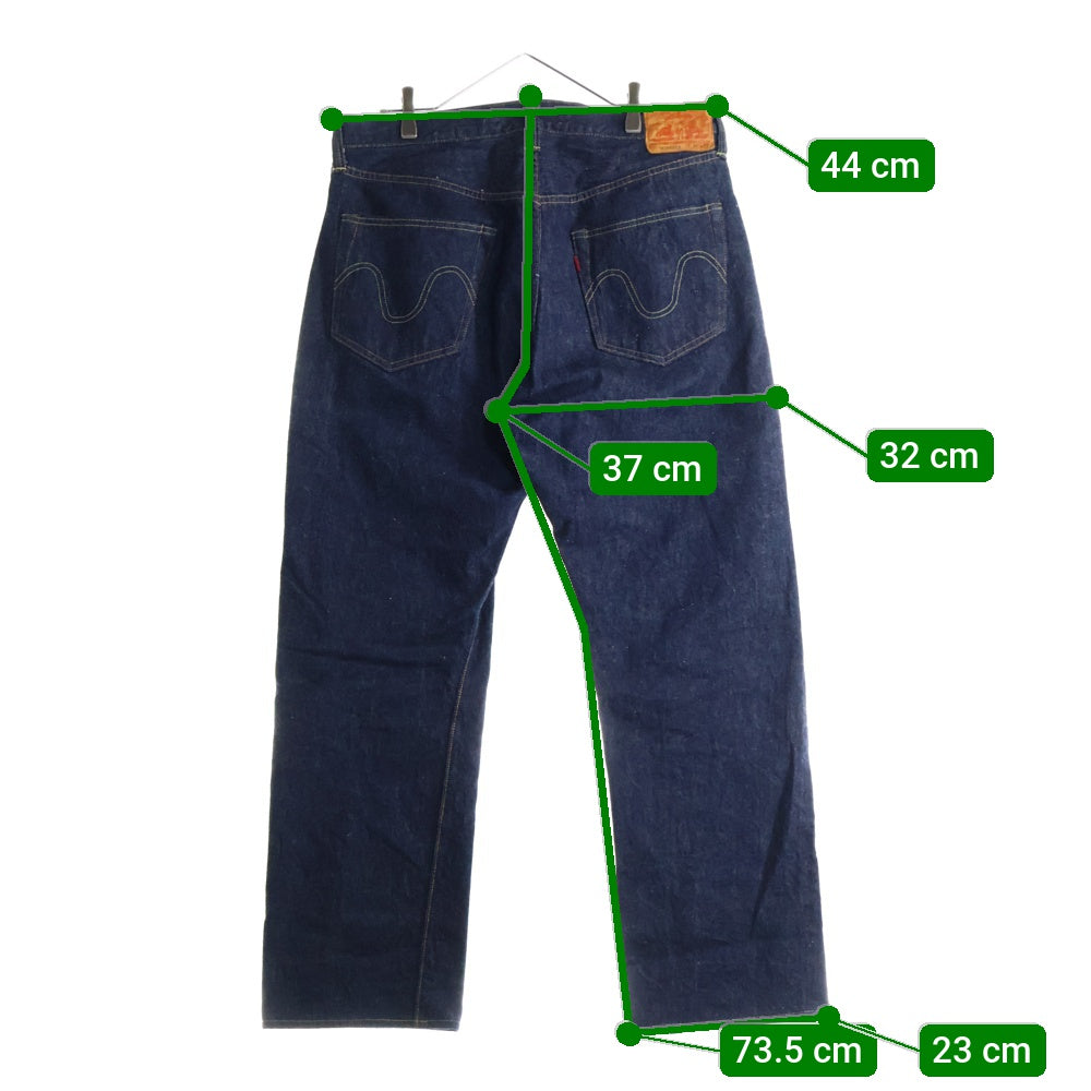 NO BRAND(ノーブランド) WEST RIDE WAREHOUSE 別注 W1948XX ボタンフライ ストレートデニムパンツ ジーンズ インディゴ