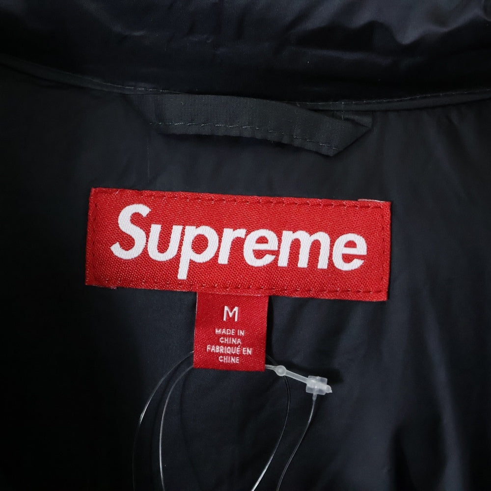 SUPREME(シュプリーム) 24SS ×PERTEX Micro Down Half Zip Hooded Pullover マイクロダウン ハーフジップ ジャケット ブラック