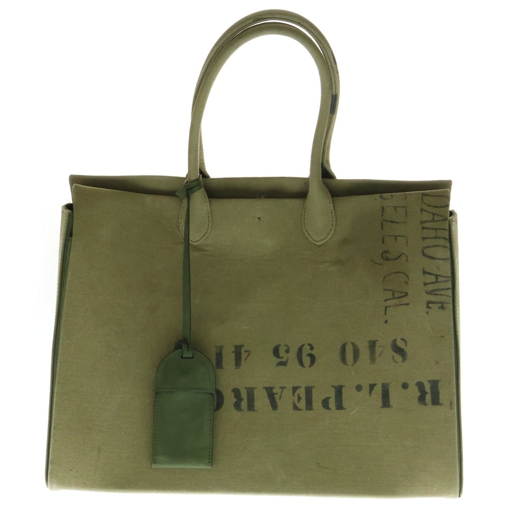 READY MADE(レディメイド) SHOPPING BAG ヴィンテージコットン ショッピングバッグ ハンドバッグ カーキ