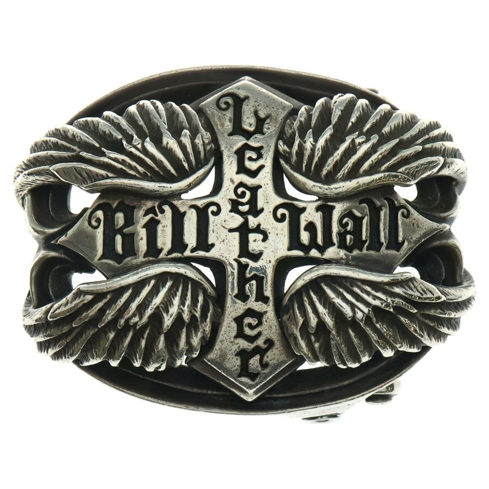 Bill Wall Leather/BWL(ビルウォールレザー) クロス ウィングモチーフ ベルト バックル シルバー