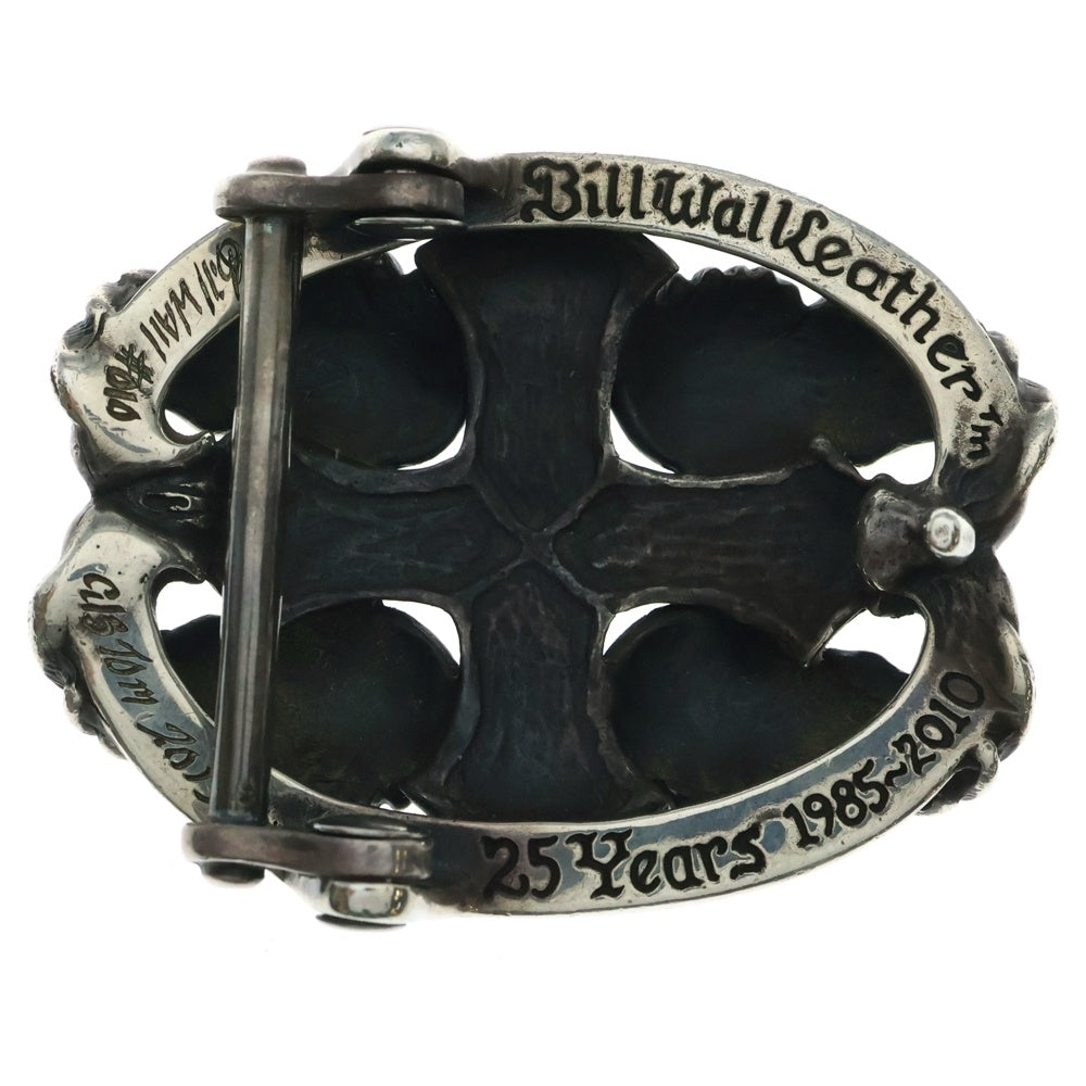 Bill Wall Leather/BWL(ビルウォールレザー) クロス ウィングモチーフ ベルト バックル シルバー