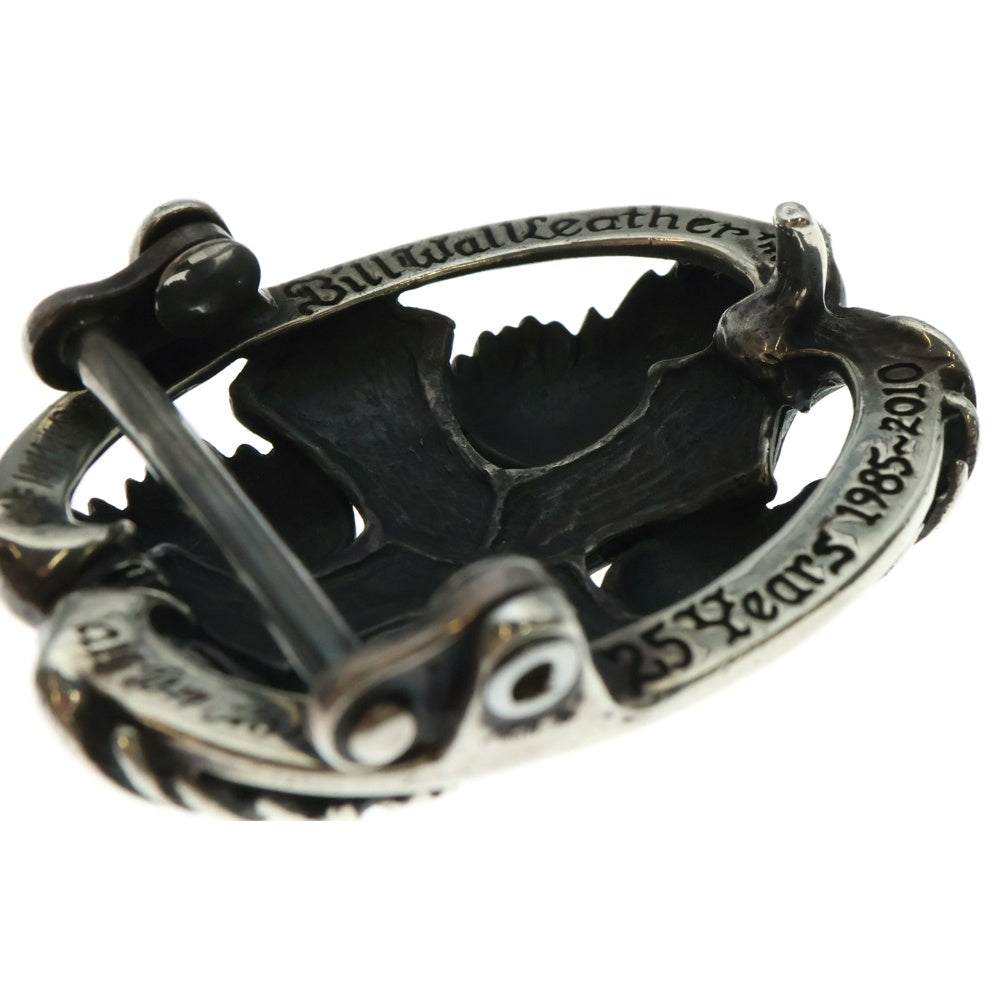 Bill Wall Leather/BWL(ビルウォールレザー) クロス ウィングモチーフ ベルト バックル シルバー