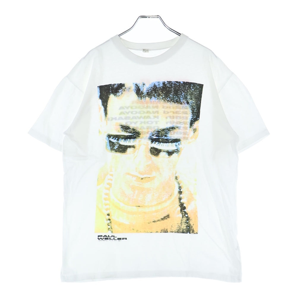 VINTAGE(ヴィンテージ) 90S VINTAGE PAUL WELLER JAPAN TOUR 91 プリント 半袖Tシャツ カットソー ホワイト