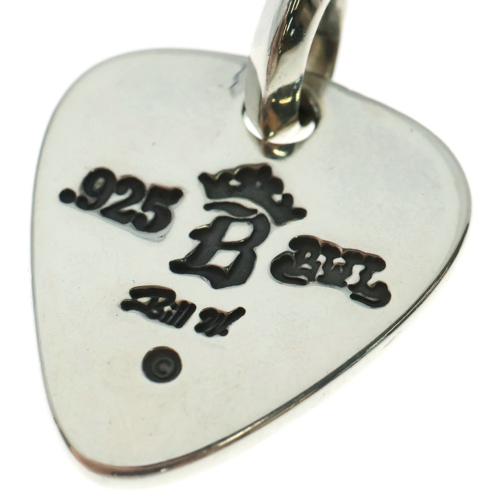 Bill Wall Leather/BWL(ビルウォールレザー) ×Hard Rock Hotel ハードロックホテル フレイム ギターピックペンダントトップ シルバー