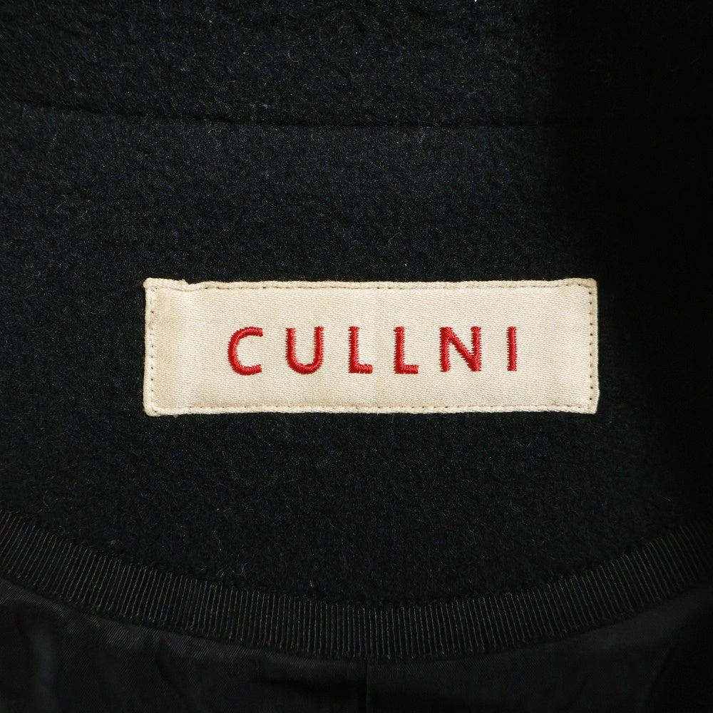 CULLNI(クルニ) ウール タイロッケンコート ロング ジャケット ブラック