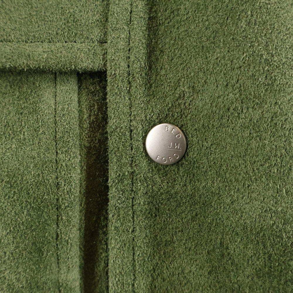 BED J.W. FORD(ベッドフォード) 24AW Leather Blouson 24AW-B-JM08 ロングコート アウター カーキ