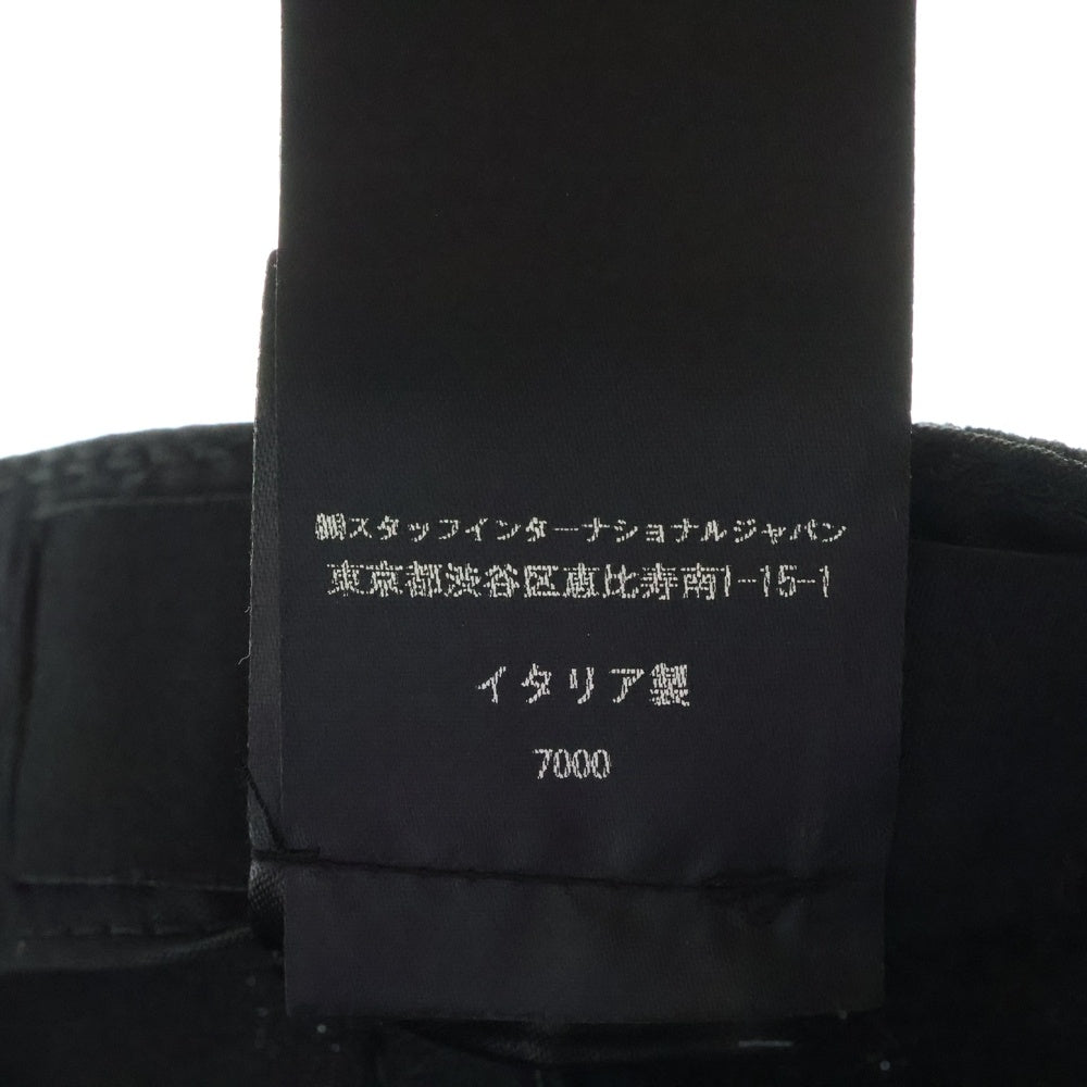 AMIRI(アミリ) 25SS MA Canvas MAキャンバス ロゴ刺繍キャップ 帽子 ブラック