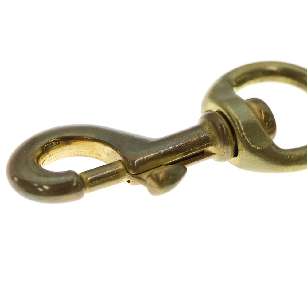 NO BRAND(ノーブランド) 真鍮 キーリング付き ウォレットチェーン ゴールド