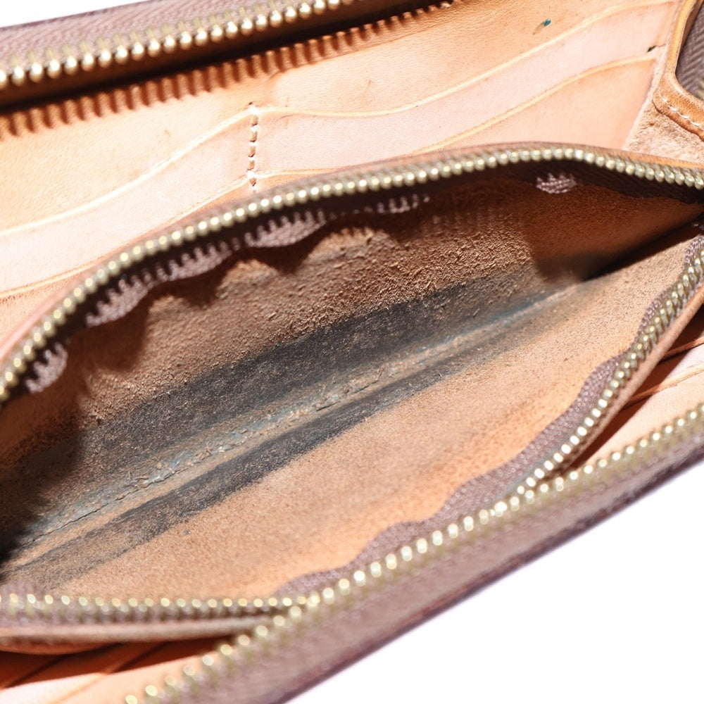 NO BRAND(ノーブランド) KCs ケーシーズ エキゾチック ロング レザーウォレット ブラウン