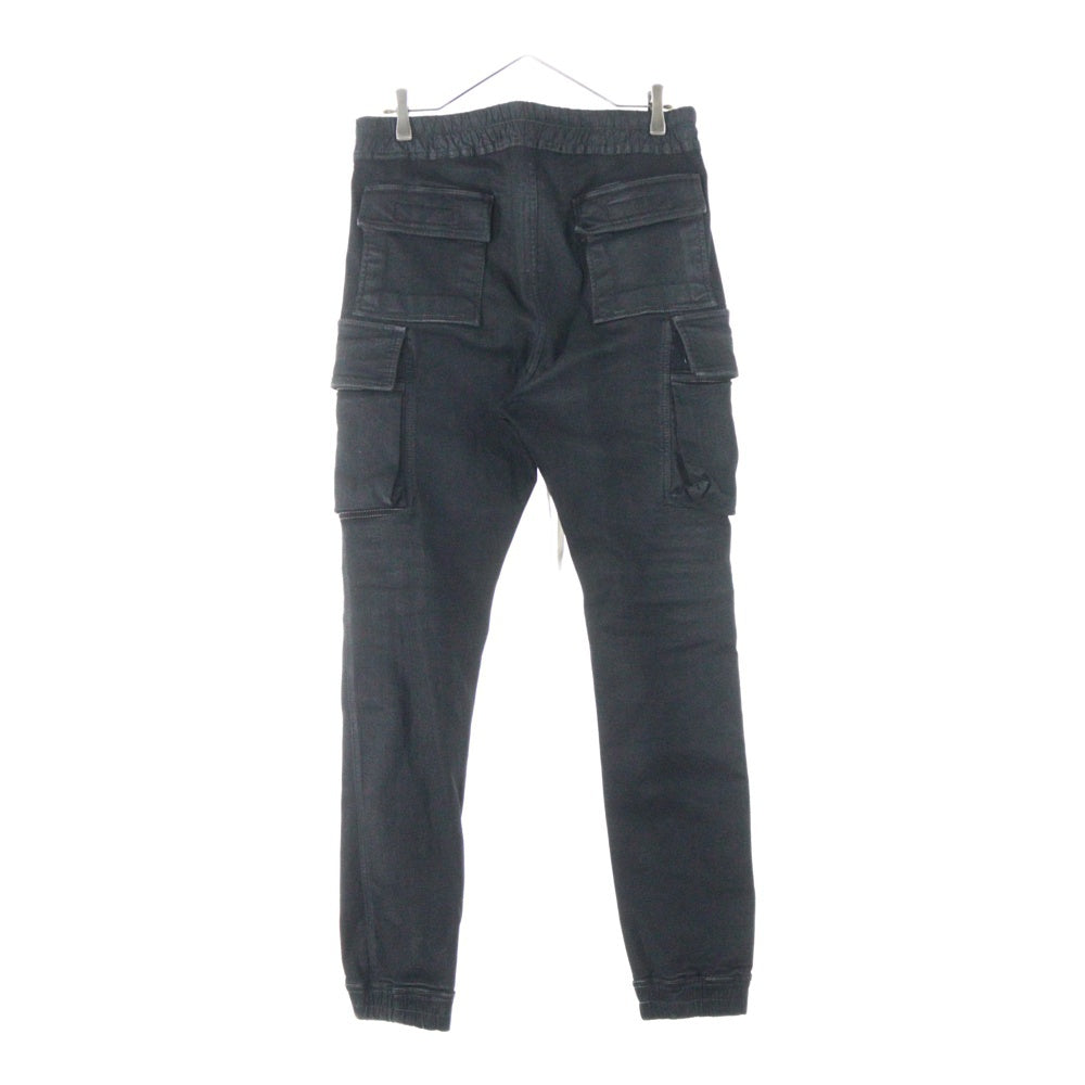 DRKSHDW(ダークシャドウ) 21AW MASTODON CUT PANTS IN STRETCH DENIM マストドンカット デニムジョガーパンツ DU02A3386-SBB ブラック