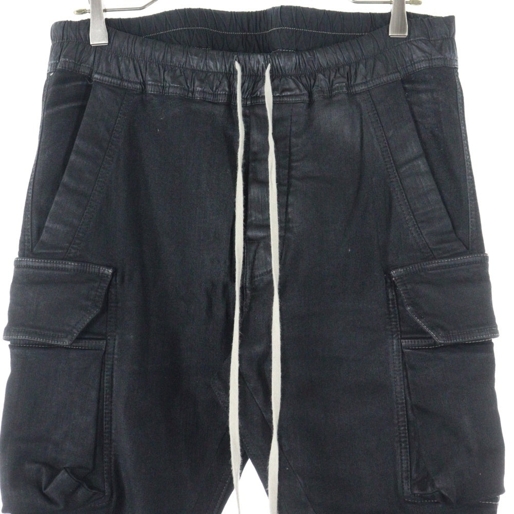 DRKSHDW(ダークシャドウ) 21AW MASTODON CUT PANTS IN STRETCH DENIM マストドンカット デニムジョガーパンツ DU02A3386-SBB ブラック