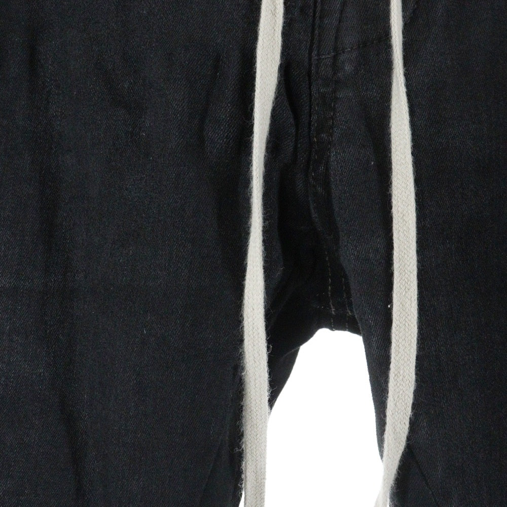 DRKSHDW(ダークシャドウ) 21AW MASTODON CUT PANTS IN STRETCH DENIM マストドンカット デニムジョガーパンツ DU02A3386-SBB ブラック