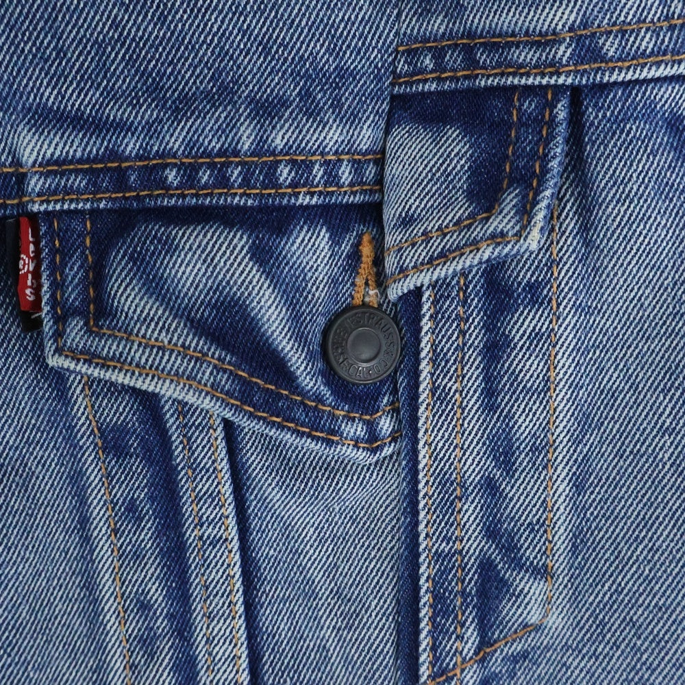 VETEMENTS(ヴェトモン) ×LEVIS リーバイス ドッキング 再構築 デニムトラッカージャケット インディゴ