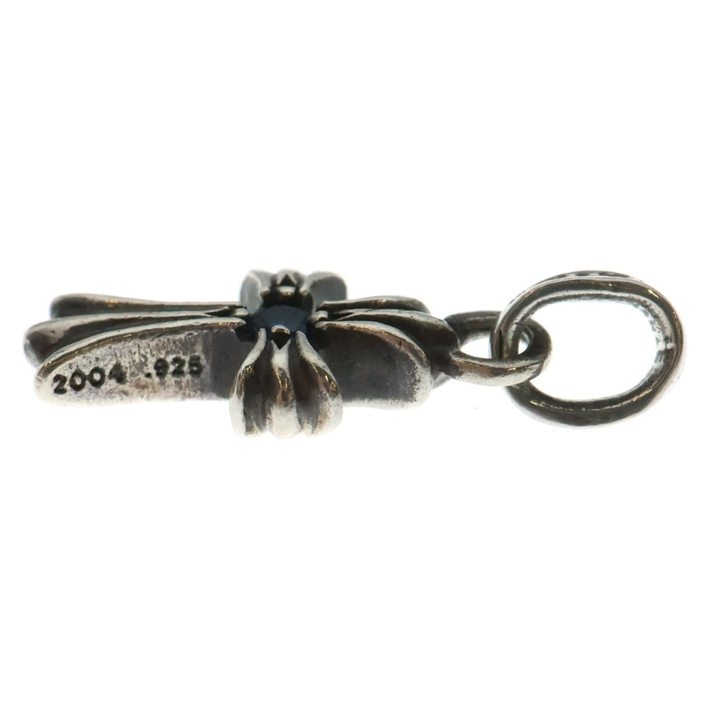 CHROME HEARTS(クロムハーツ) CRS BBYFAT SAP ベイビーファットクロス 両面1サファイア ペンダントトップ シルバー BCA238