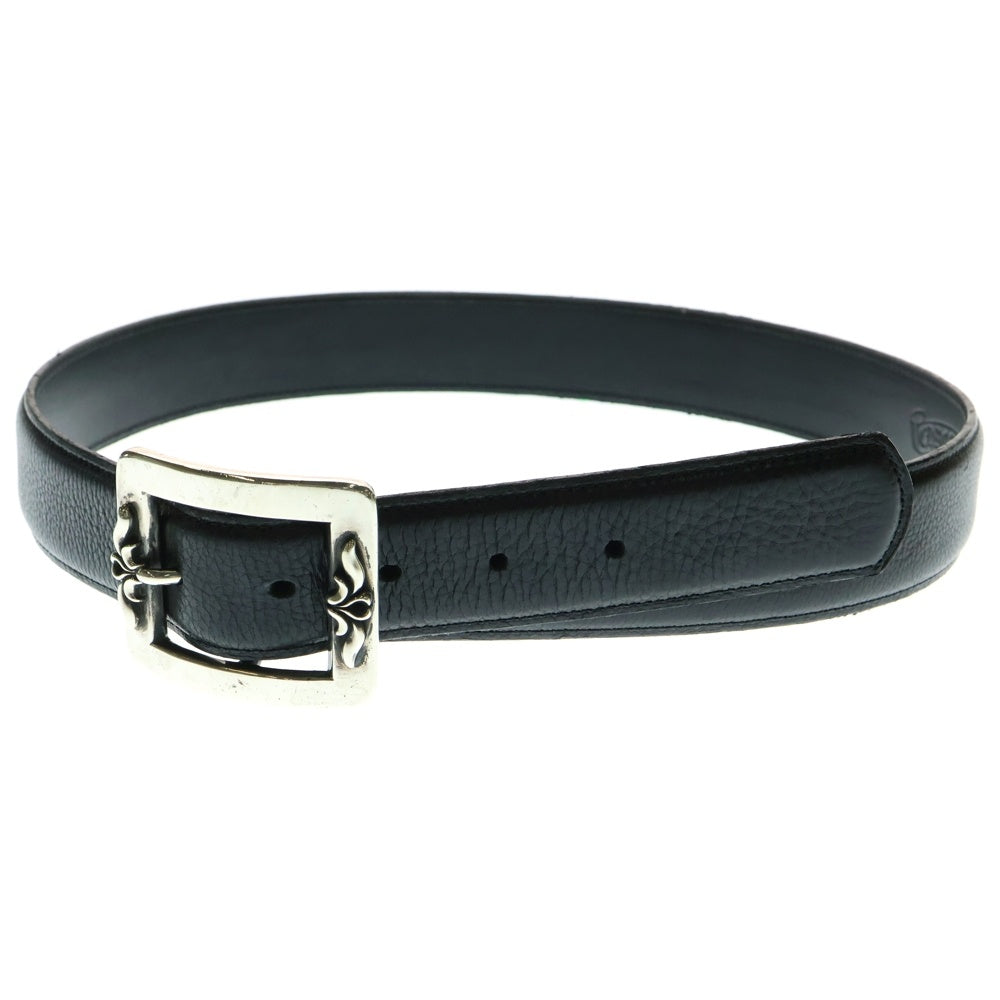 CHROME HEARTS(クロムハーツ) BLT OTJ フィリグリー レザーベルト ブラック/シルバー