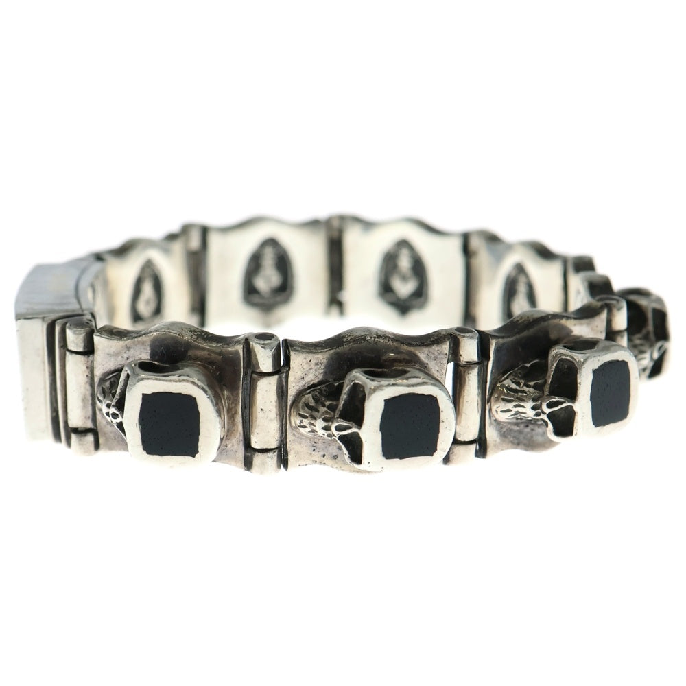 MARCOS(マルコス) Bracelet TYPE SWA FLAT HEAD スカルリンク シルバーブレスレット