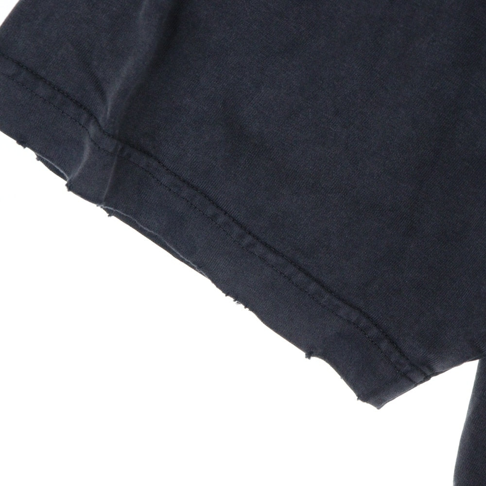 BALENCIAGA(バレンシアガ) 23SS Tape Type T-Shirt 764235 TRVK1 テープロゴ ダメージ加工 半袖Tシャツ カットソー グレー