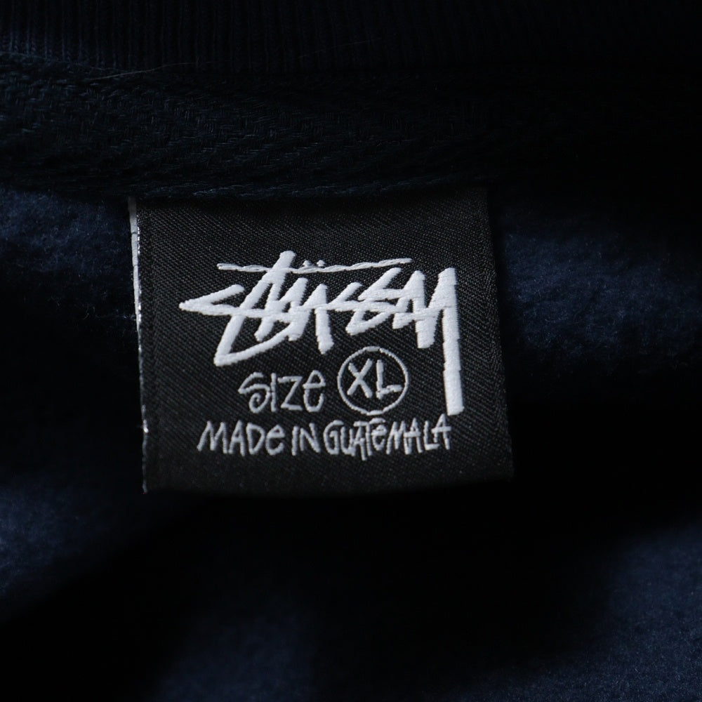 STUSSY(ステューシー) ロゴプリント クルーネック スウェットトレーナー ネイビー 1915000